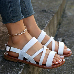 Women's Roman Flat Sandals Open Toe Anti-Skid Shoes