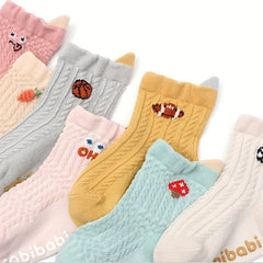 3 Pairs Baby Boys Cartoon Anti-Skid Socks for Autumn