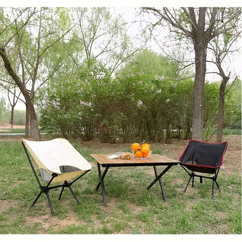 Portable Folding Backrest Chair for Outdoor Camping Barbecue Beach Fishing