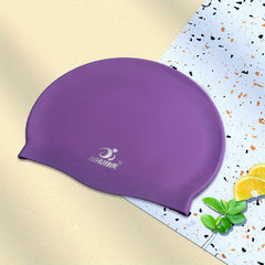 Unisex Waterproof Silicone Swimming Cap for Pool Beach Training