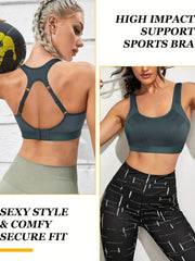 Cut Out Wireless Sports Bra Comfy & Breathable Workout Bra