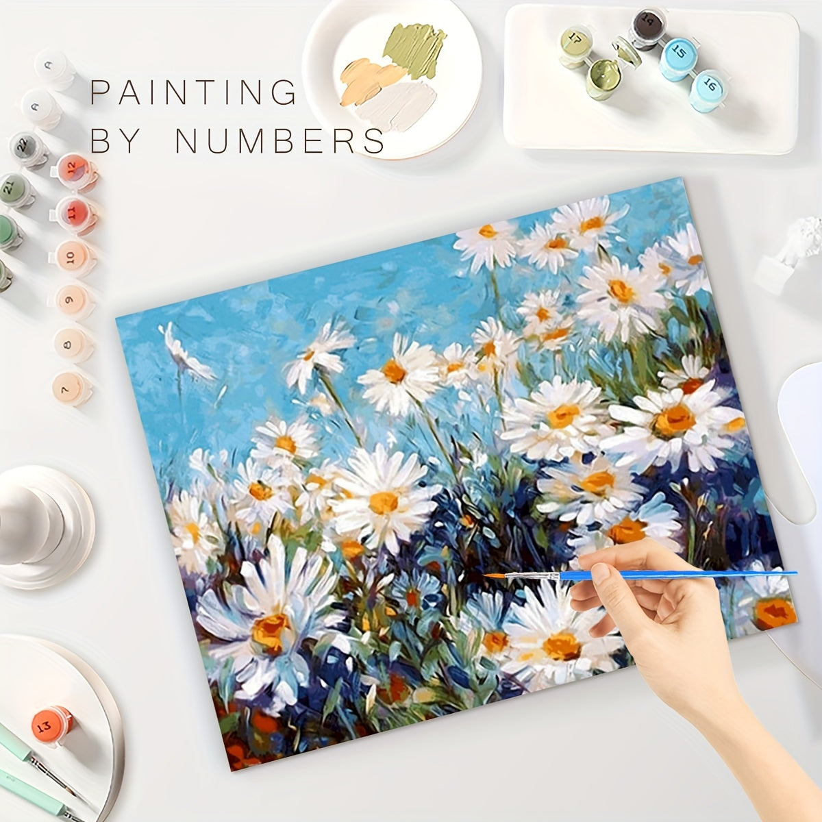 Paint By Numbers Kit Daisy Flowers DIY Painting 40x50cm