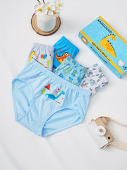 5pcs Boys Cartoon Dinosaurs Briefs Soft Comfortable Kids Clothes
