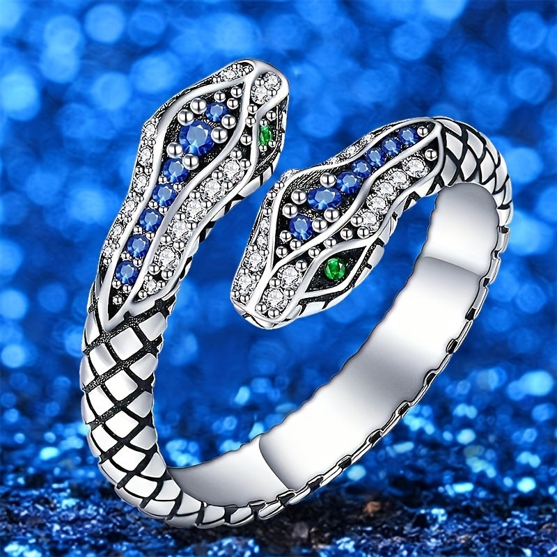 Adjustable Snake Ring Hip Hop Reptile Party Jewelry For Boys