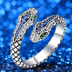 Adjustable Snake Ring Hip Hop Reptile Party Jewelry For Boys