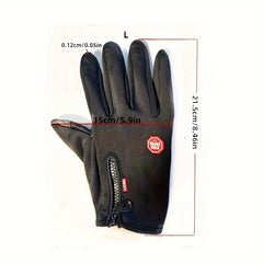 Waterproof Warm Full Finger Gloves Touch Screen Anti-slip Gloves