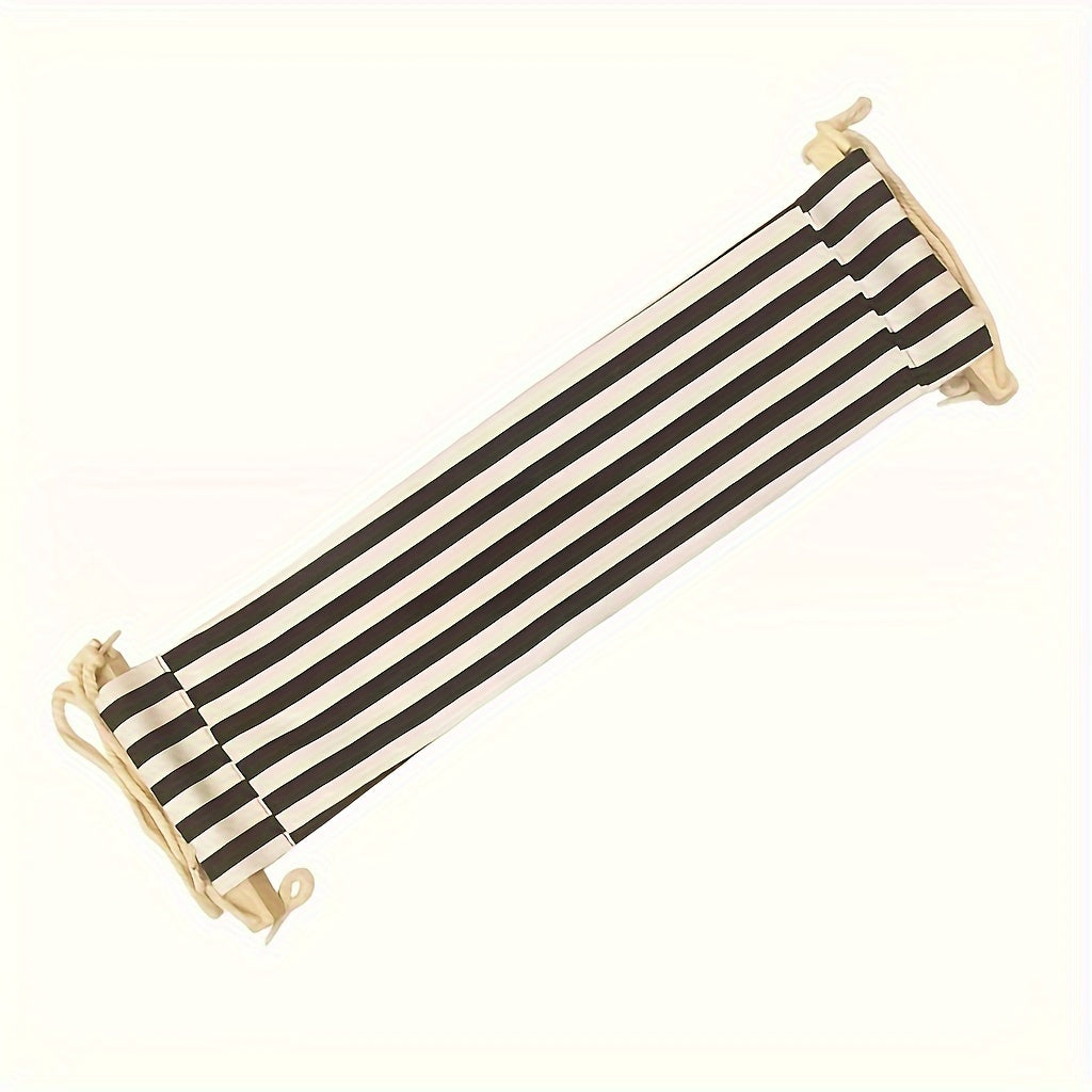 1pc Stripes Portable Footrest Hammock Lazy Leisure Desk Swing Footrest
