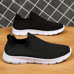 Women's Plaid Pattern Socks Sneakers Lightweight Knit Walking Shoes