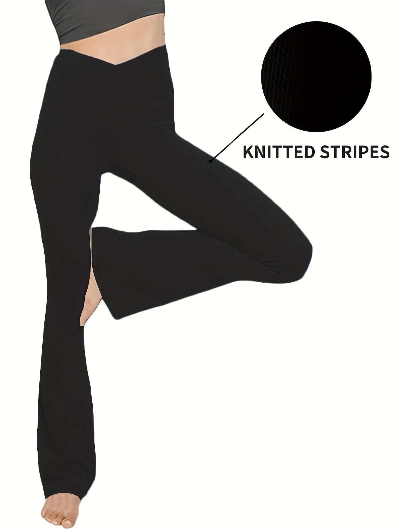 Women's High Waist Flared Leggings Yoga Pants