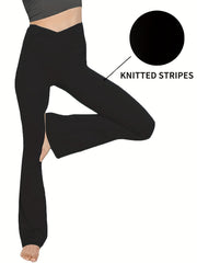 Women's High Waist Flared Leggings Yoga Pants
