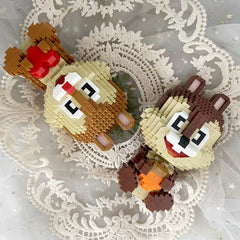 Classic Cartoon Characters Squirrel Building Block Model Puzzle