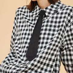 Solid Pre tied Tie Casual Dress Shirt Zipper Type Tie For Work
