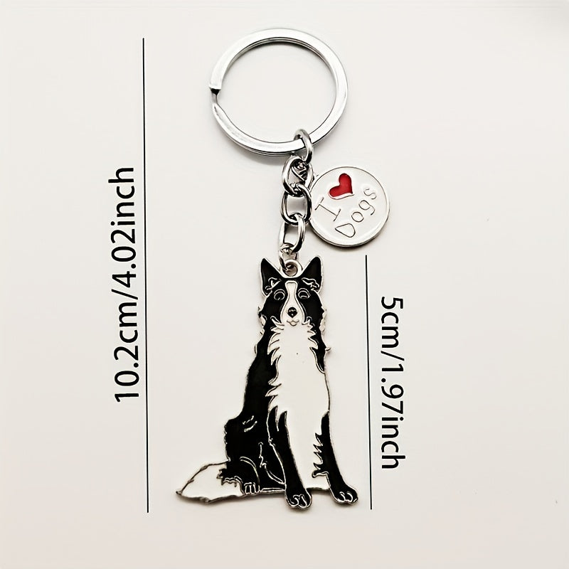 Shepherd Dog Keychain Pendant for Car Keys Backpacks Wallets