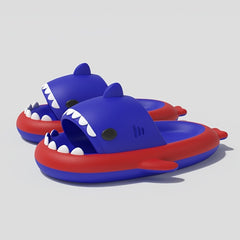 QYA Unisex Shark Slippers Block Cloud Slides Anime Lightweight Shoes