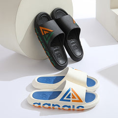 Men's Lightweight PVC Slides Non Slip House Shoes Indoor Outdoor Shower