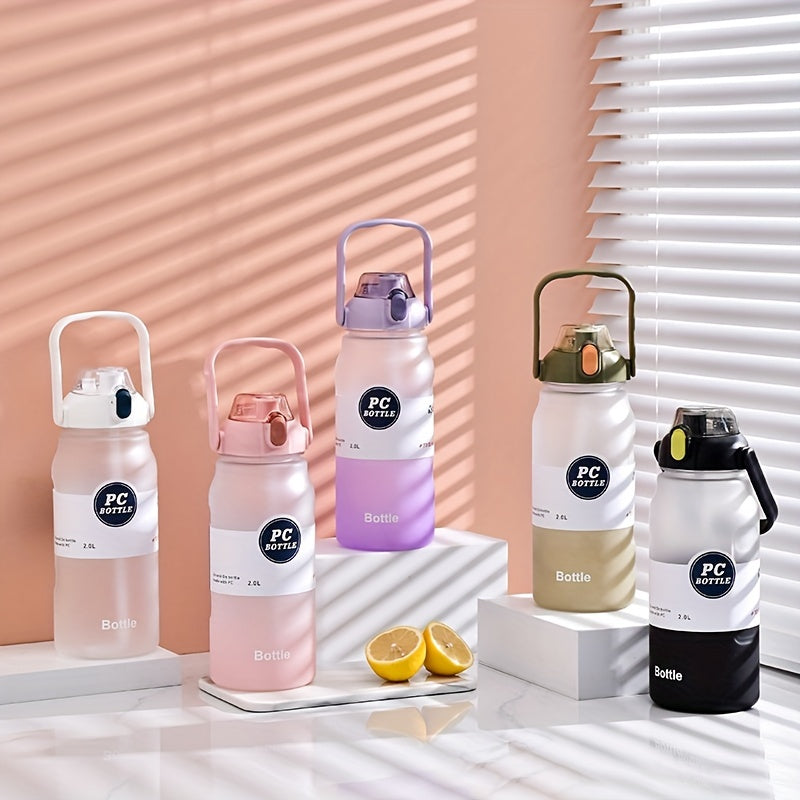 Gradient Leakproof Water Bottle with Straw 2L 68oz