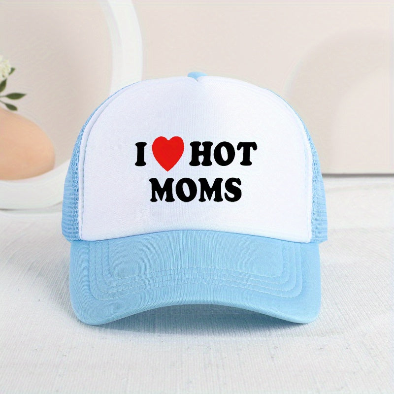 Hot Moms Baseball Cap Mesh Trucker Hat Adjustable Sunscreen Dad Hat