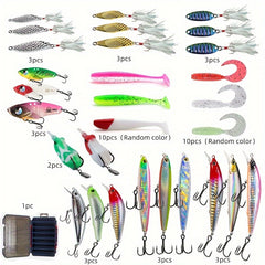 33pcs Fishing Bait Set for Versatile Water Areas