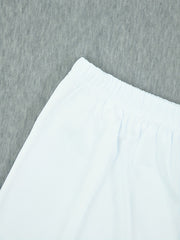 Casual Elastic Waistband Shorts Women's Sleepwear