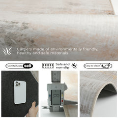 Modern Minimalist Rug Soft Waterproof Non slip Stain Resistant Rug