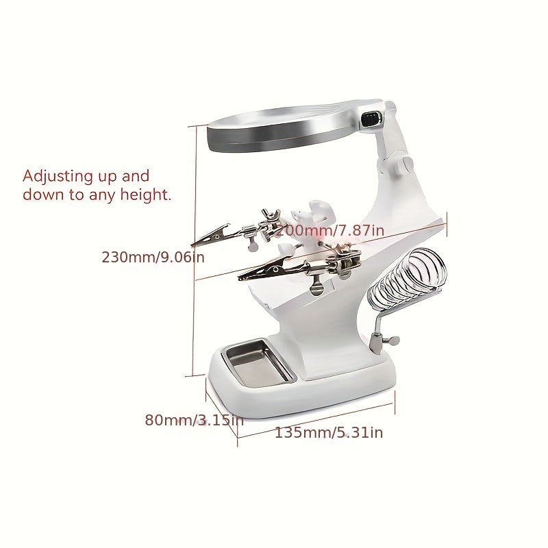 Welding LED Loupe Magnifier Soldering Iron Magnifying Glass