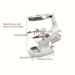 Welding LED Loupe Magnifier Soldering Iron Magnifying Glass