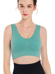 Seamless Wireless Sports Vest Bra High Stretch Yoga Fitness Tank Bra