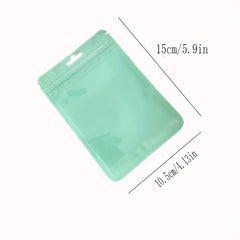 6pcs Colorful Macaroon Ziplock Bag Set for Makeup Brush Storage 5.9in x 4.13in