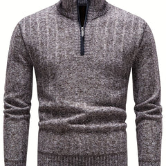 Men's Knitted Sweater Casual Warm Herringbone Pullover For Spring Fall