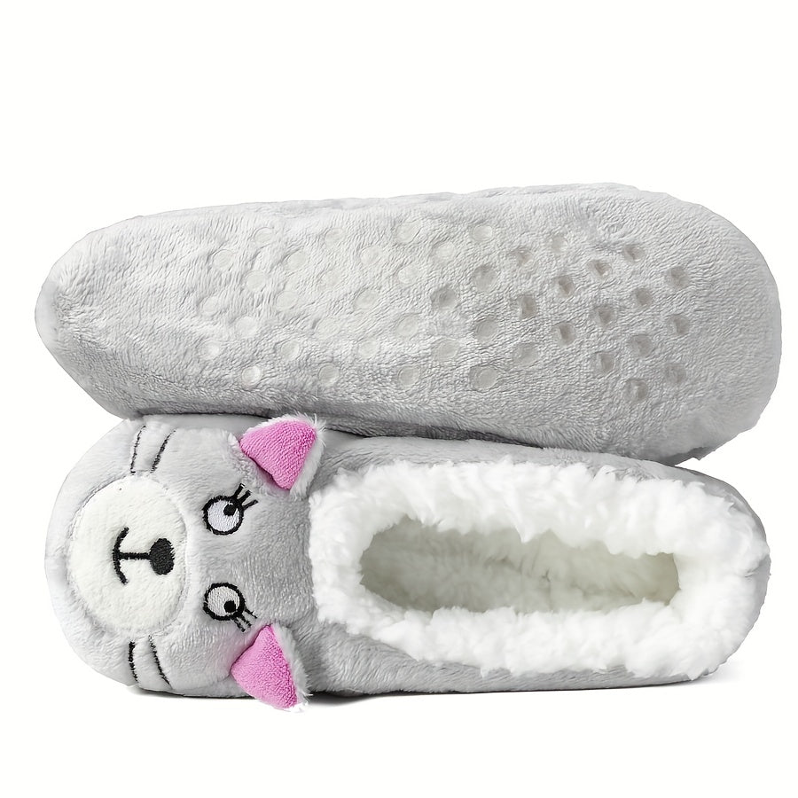Cartoon Animal Fuzzy Socks Low Cut Floor Socks Women's Stockings