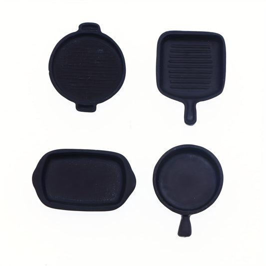 Toy Steak Frying Pan Set Plastic Kitchen Baking Tray DIY Home S