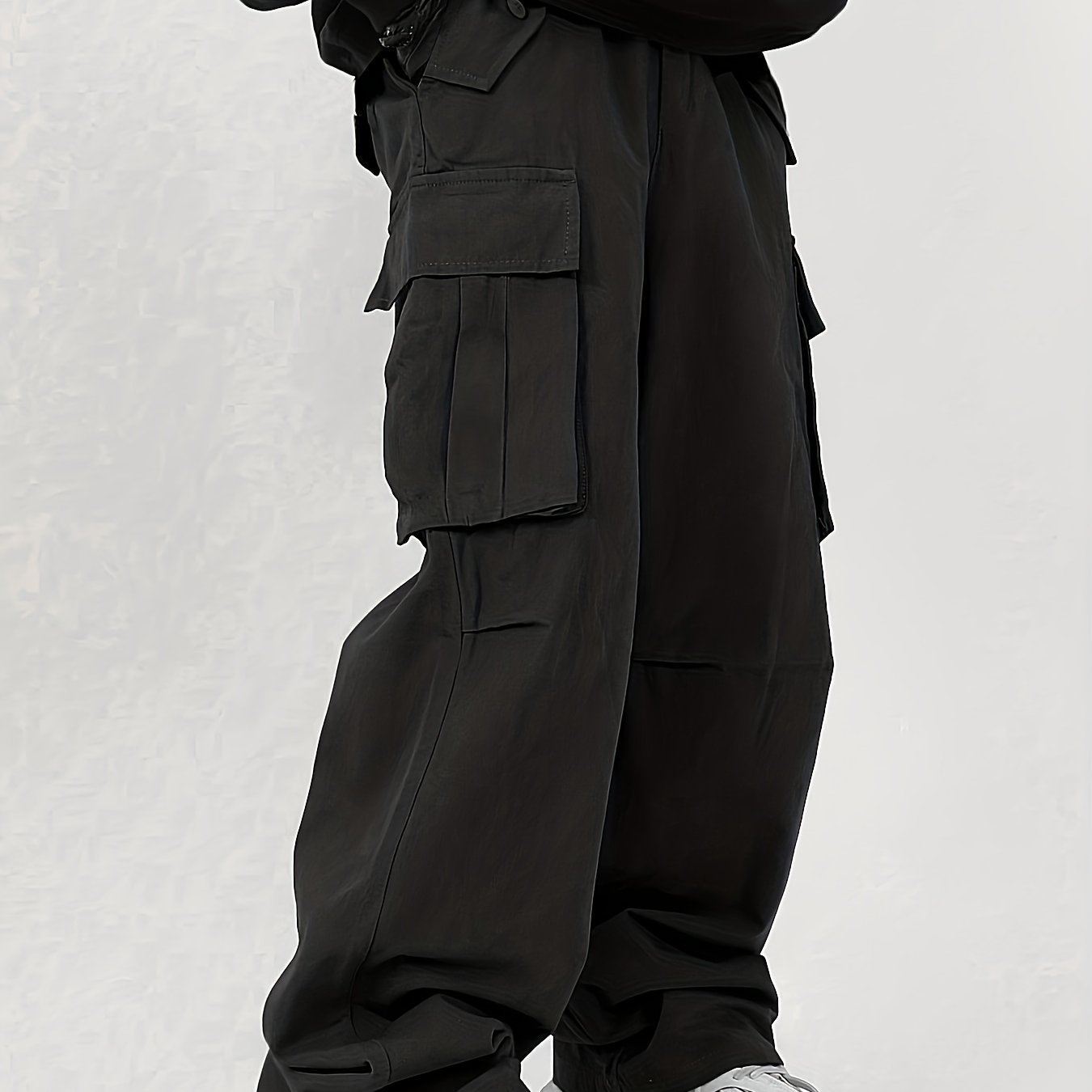 Men's Straight Leg Cargo Pants Loose Baggy Outdoor Work Pants