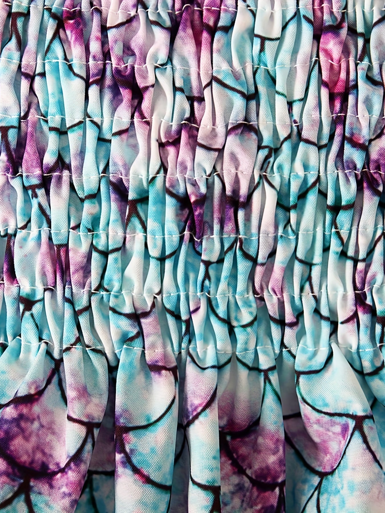 Girls Fish Scales Print Cami Dress