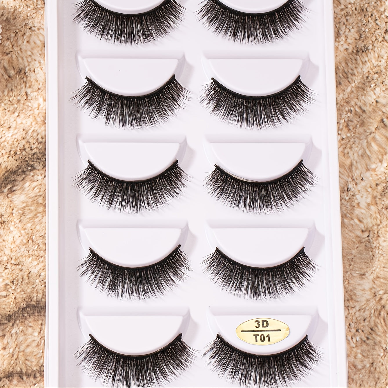 5 Pairs 3D Mink False Eyelashes Fluffy Wispy Long Lasting