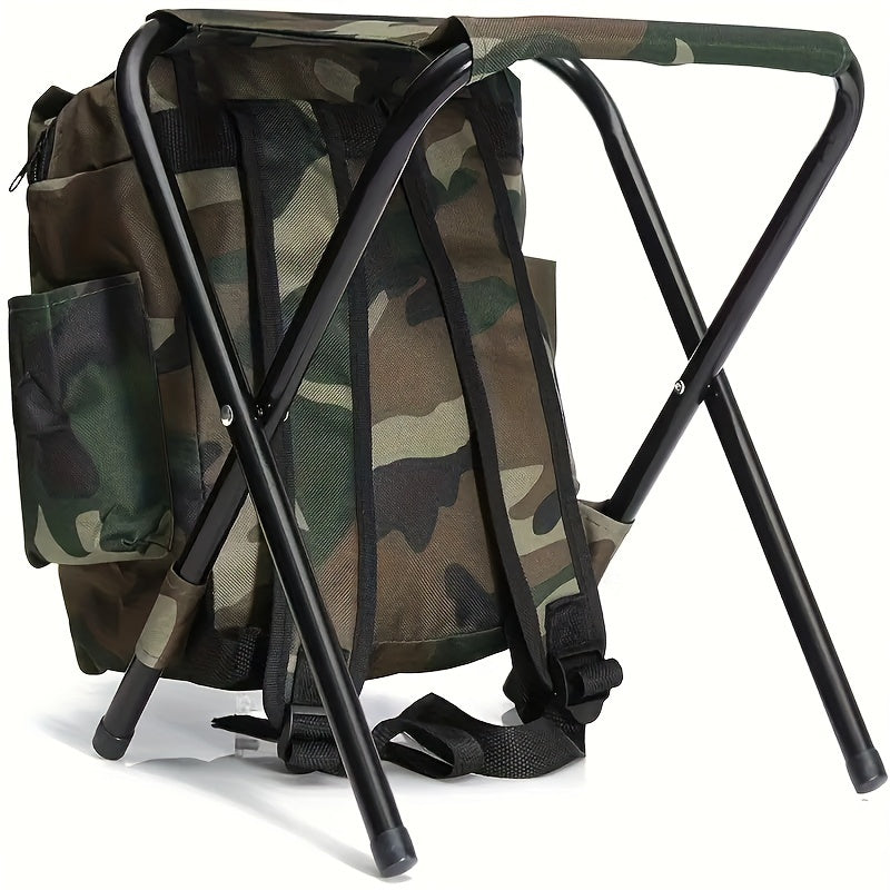 Camouflage Folding Backpack Chair for Outdoor Camping