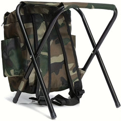 Camouflage Folding Backpack Chair for Outdoor Camping