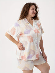 Tie Dye Short Sleeve Pajama Set