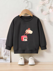 Funny Painting Graphic Sweatshirt Kids Clothes Christmas Gift