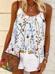 Floral Print Plus Size Cami Top