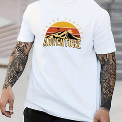 Adventure Print Men's Graphic Crew Neck Active T-Shirt
