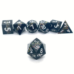 7pcs Digital Colorful Dice Game Accessories