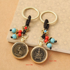 Chinese Knot & Zodiac Sign Charm Keychain for Good Luck