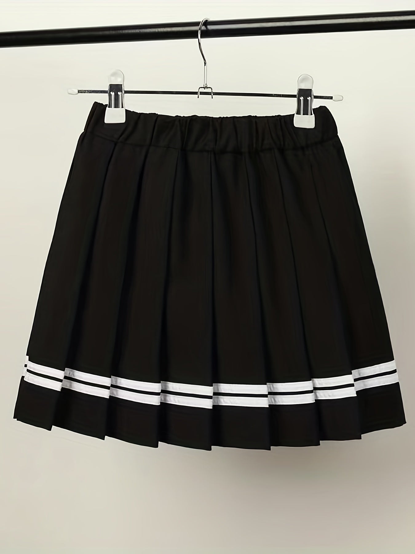 Youth Girls' High Waist Pleated Skirt School Uniform Short Skirt