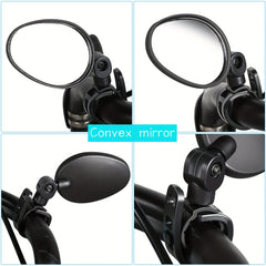 Adjustable Handlebar Mirror Wide Angle Bicycle Mirror for Safe Rearview Cycling