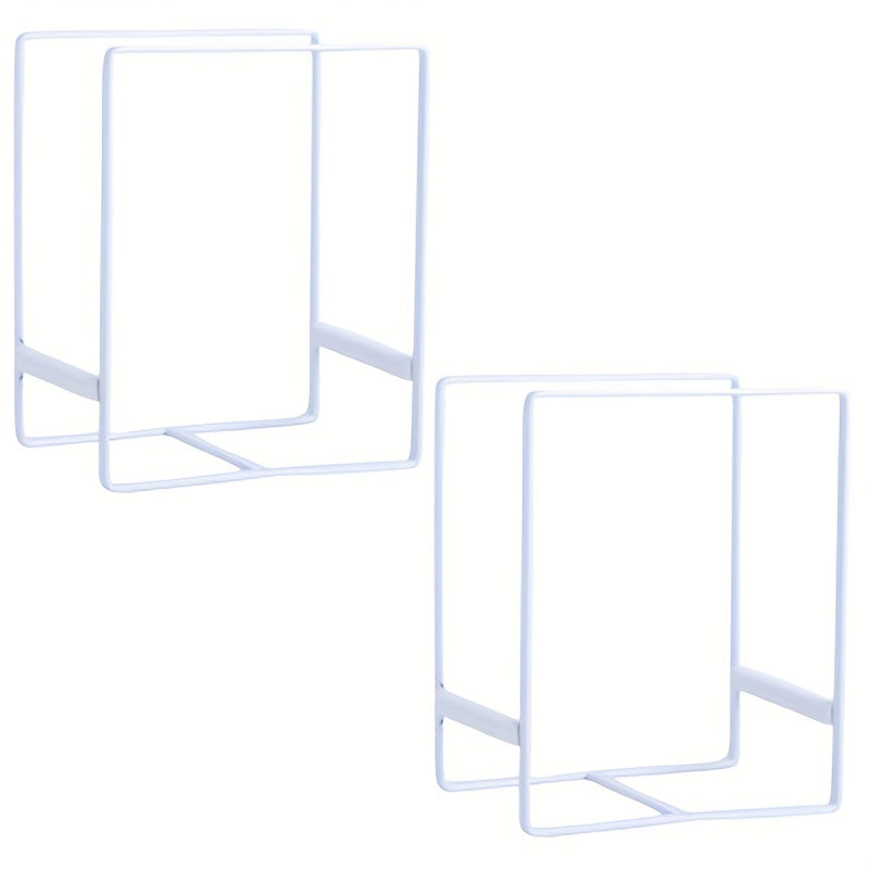 2pcs Home Plate Holder Vertical Cupboard Organizer