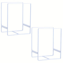 2pcs Home Plate Holder Vertical Cupboard Organizer