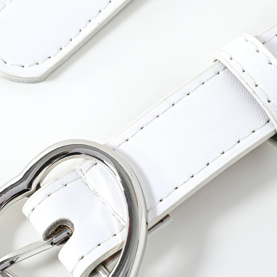 Girls Y2K Heart Buckle Belt for Music