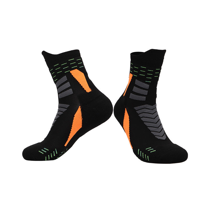 Men's Athletic Crew Socks Moisture Wicking Sports Soccer Basketball Running