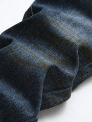 Men's Vintage Washed Slim Straight Denim Pants