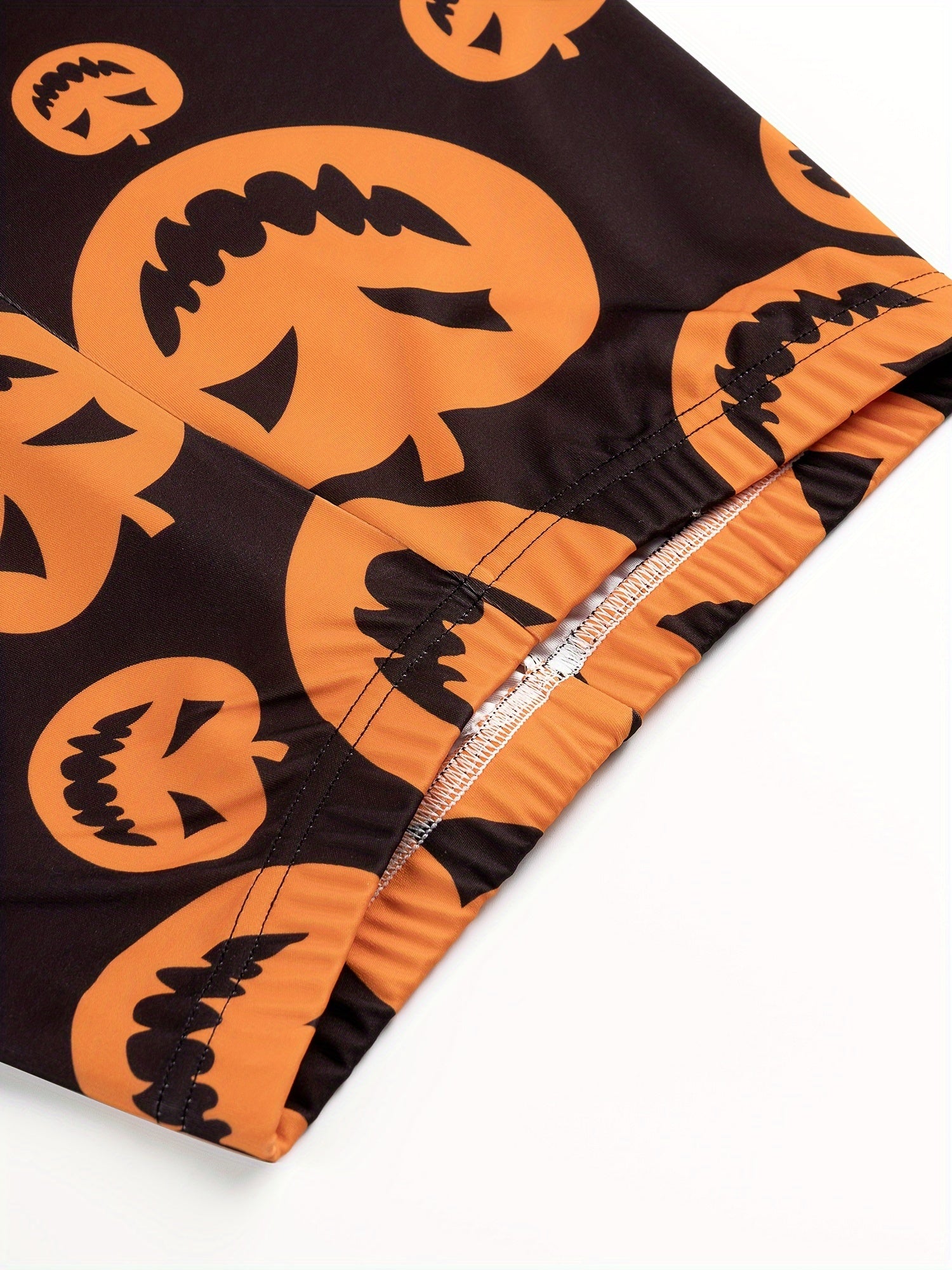 Halloween Pumpkin Print Yoga Leggings High Stretch Sports Tight Pants